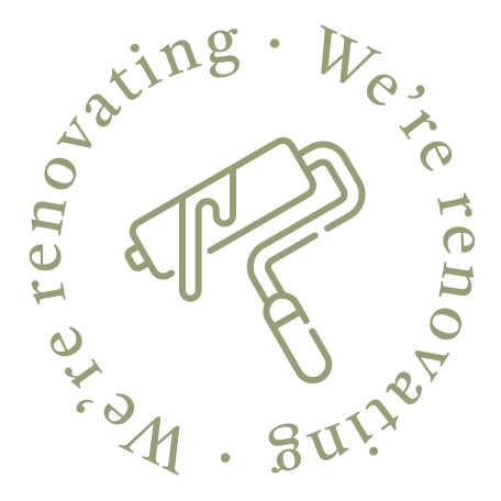 We're renovating icon
